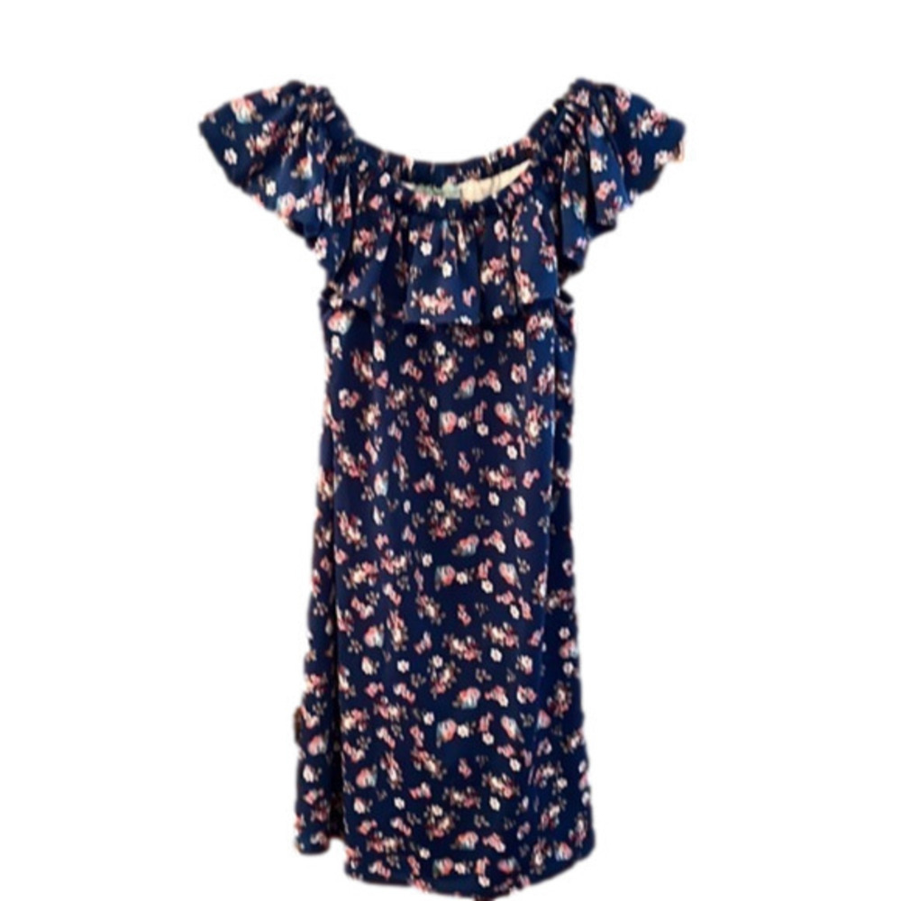 Mackenzie and Emily West Girl’s teal and pink dress size 14-16 EUC